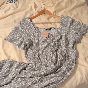 Bloomchic Sage Green Floral Dress